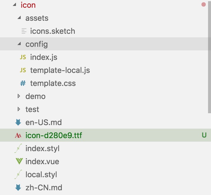 icon index